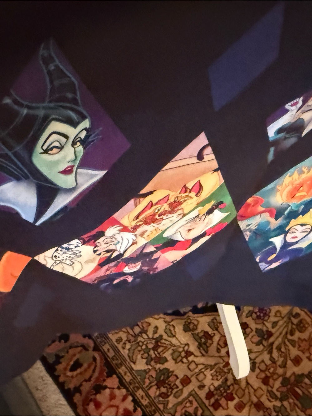 Disney Villains Purple and Black Diamond Pattern Dress - Picture 4 of 6